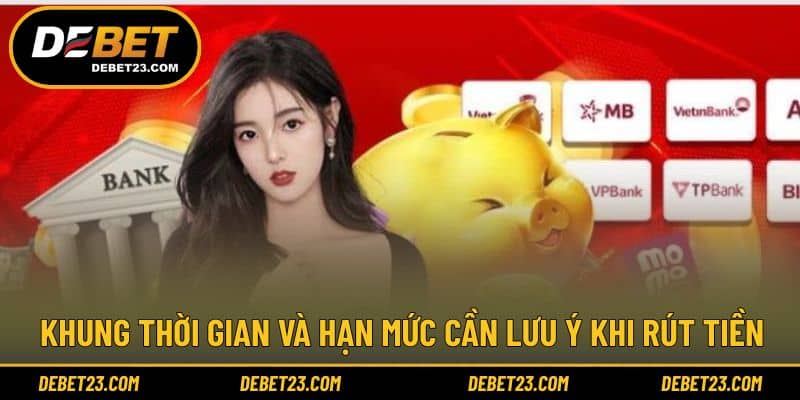 Khung thời gian và hạn mức cần lưu ý khi rút tiền